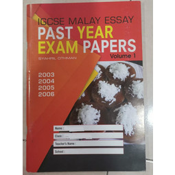 IGCSE Malay Essay Past Year Exam Paper Volume 1